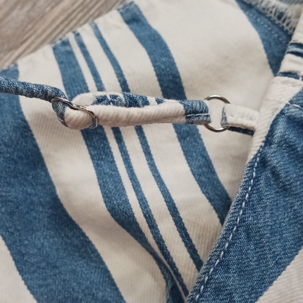 Universal Thread Denim Tank Top Striped Blue and White Women's Size XXL - Picture 10 of 12